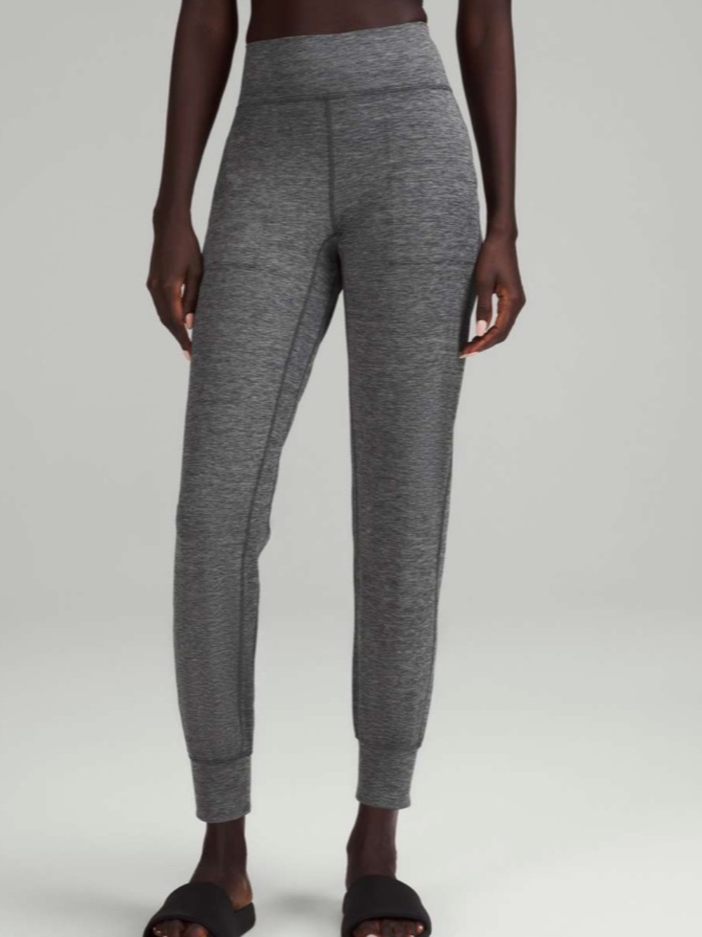 Lululemon align high rise jogger full length in Heathered graphite Grey size 10